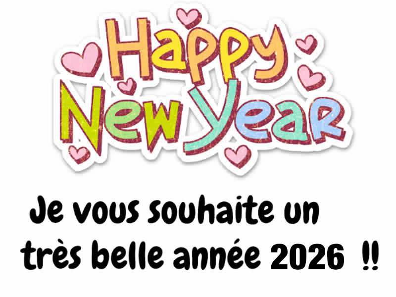 Cartes de voeux pour les proches personnalisées Très belle année 2026