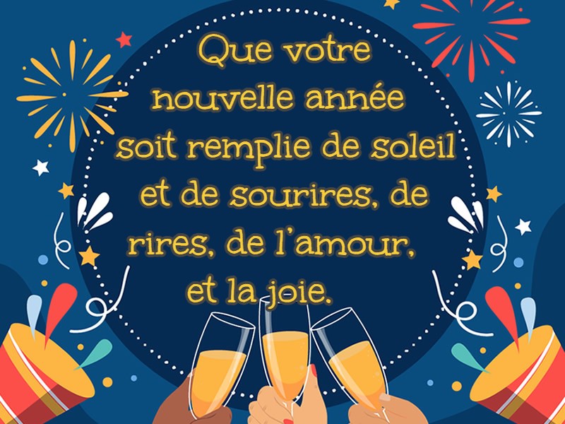 Cartes de vœux entreprises humoristique Remplie de soleil