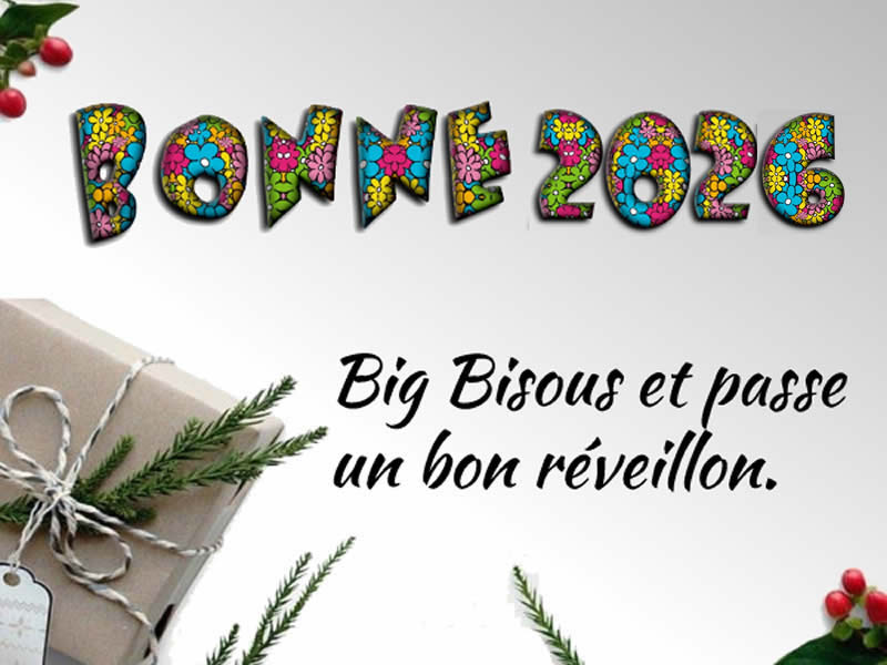 Cartes de voeux pour les proches personnalisées Bon réveillon 2027