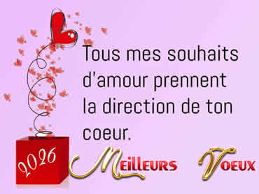 Cartes de voeux d'amour de bonne année