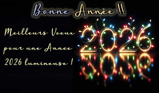 Image  Une année 2026 lumineuse